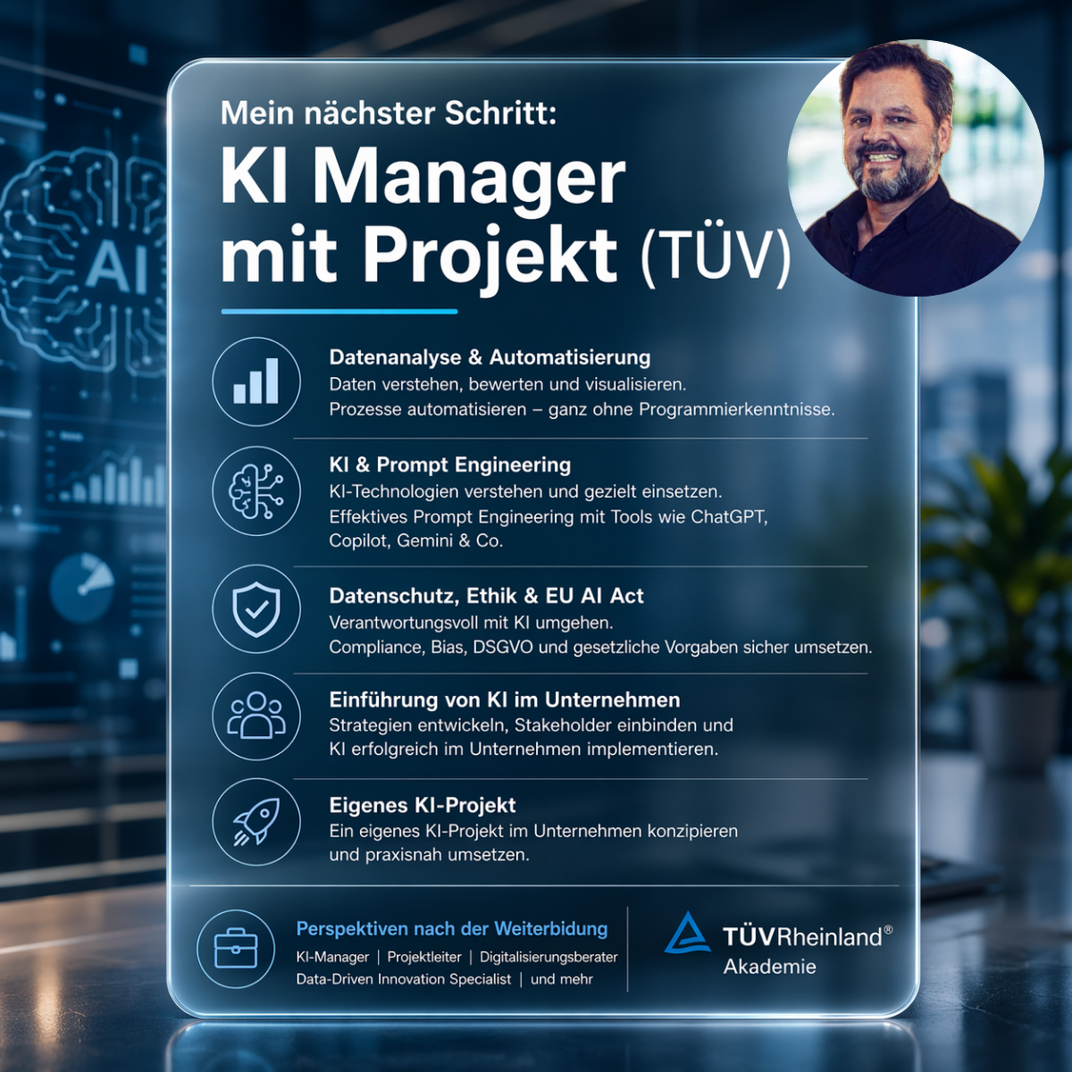 Weiterbildung KI-Manager mit Projekt – Hauptziele der Fortbildung